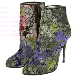 Christian Louboutin-CHRISTIAN LOUBOUTIN Ankle boots T.EU 37 Cloth-Beige