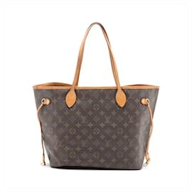 Louis Vuitton-Brown 2007 Monogram Neverfull MM tote bag-Brown