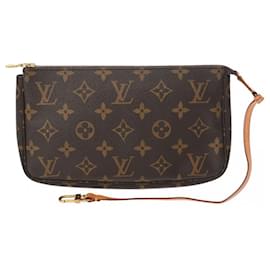 Louis Vuitton-Louis Vuitton Monogram Pochette Accessoires-Brown,Monogram