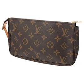Louis Vuitton-Louis Vuitton Monogram Pochette Accessoires-Brown,Monogram