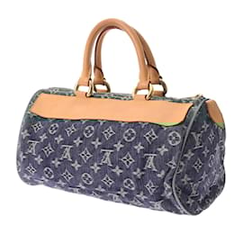 Louis Vuitton-Louis Vuitton Monogram Denim Neo Speedy Handbag-Blue