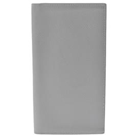 Hermès-Hermes MC2 Fleming Blue Glacier T-stamp Wallet-Brown