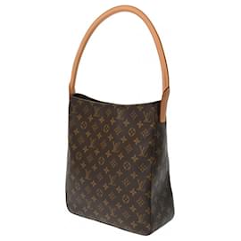 Louis Vuitton-Louis Vuitton Monogram Looping GM Tote Bag-Brown