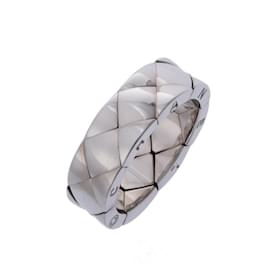 Chanel-Chanel Matelasse Women's Band Ring-Golden