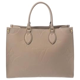 Louis Vuitton-Louis Vuitton Monogram Empreinte On the Go MM Handbag-Beige,Grey