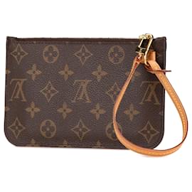 Louis Vuitton-Louis Vuitton Brown Monogram Neverfull Pouch-Brown