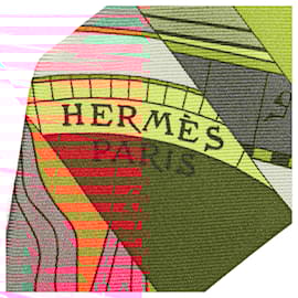 Hermès-Hermès Orange Astrologie Nouvelle Silk Twilly Scarf-Orange