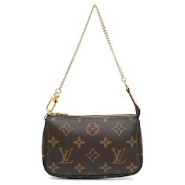 Louis Vuitton-Louis Vuitton Brown Monogram Mini Pochette Accessoires-Brown