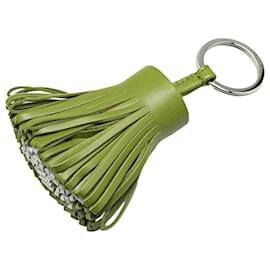 Hermès-Hermès Orange Tricolor Lambskin Milo Carmen Key Ring-Other