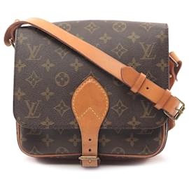 Louis Vuitton-Louis Vuitton Brown Monogram Cartouchiere MM-Brown