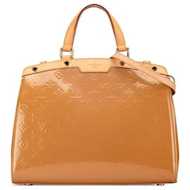 Louis Vuitton-Louis Vuitton Brown Monogram Vernis Brea GM-Brown,Beige