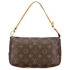 Louis Vuitton-Louis Vuitton Brown Monogram Pochette Accessoires-Brown