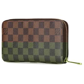 Louis Vuitton-Louis Vuitton Brown Damier Ebene Zippy Long Wallet-Brown