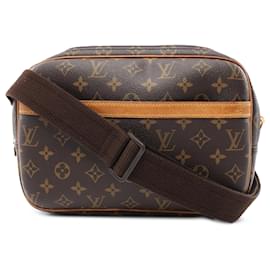 Louis Vuitton-Louis Vuitton Brown Monogram Reporter PM-Brown