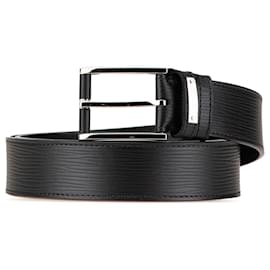 Louis Vuitton-Louis Vuitton Black Epi Legend Buckle Belt-Black
