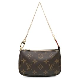 Louis Vuitton-Louis Vuitton Brown Monogram Mini Pochette Accessoires-Brown