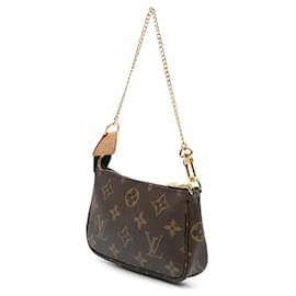 Louis Vuitton-Louis Vuitton Brown Monogram Mini Pochette Accessoires-Brown