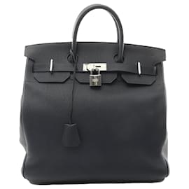 Hermès-Hermès Blue Togo HAC Birkin Retourne 40-Blue,Navy blue