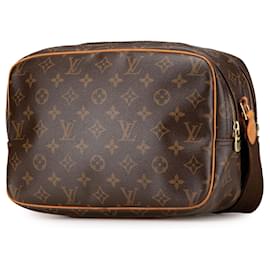 Louis Vuitton-Louis Vuitton Brown Monogram Reporter PM-Brown
