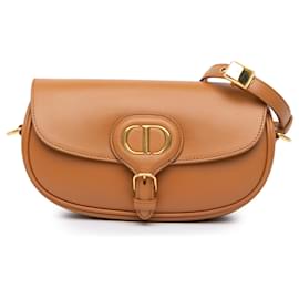 Dior-Dior Brown Leather East West Bobby Bag-Brown