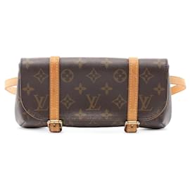 Louis Vuitton-Louis Vuitton Brown Monogram Pochette Marelle PM-Brown