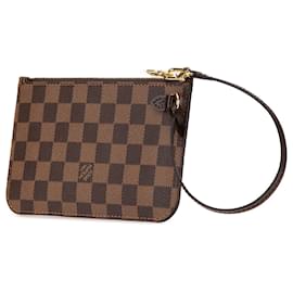 Louis Vuitton-Louis Vuitton Brown Damier Ebene Neverfull Pouch-Brown