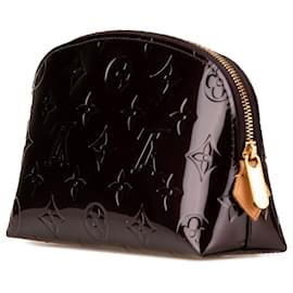 Louis Vuitton-Louis Vuitton Purple Monogram Vernis Cosmetic Pouch-Purple