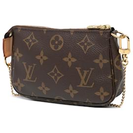 Louis Vuitton-Louis Vuitton Brown Monogram Mini Pochette Accessoires-Brown