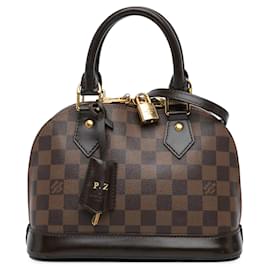 Louis Vuitton-Louis Vuitton Brown Damier Ebene Alma BB-Brown
