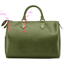 Louis Vuitton-Louis Vuitton Red Epi Speedy 30-Red