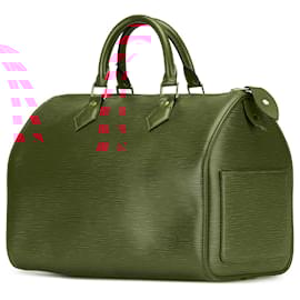 Louis Vuitton-Louis Vuitton Red Epi Speedy 30-Red