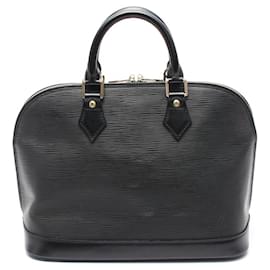 Louis Vuitton-Louis Vuitton Black Epi Alma PM-Black