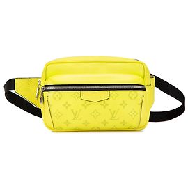 Riñonera exterior Monogram Taiga amarilla Louis Vuitton Amarillo
