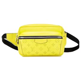 Louis Vuitton-Louis Vuitton Yellow Monogram Taiga Outdoor Bumbag-Yellow