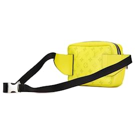 Louis Vuitton-Louis Vuitton Yellow Monogram Taiga Outdoor Bumbag-Yellow