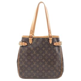Louis Vuitton-Louis Vuitton Brown Monogram Batignolles Vertical Tote-Brown