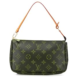 Louis Vuitton-Louis Vuitton Brown Monogram Pochette Accessoires-Brown