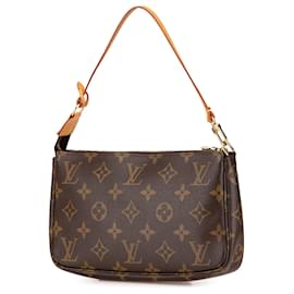 Louis Vuitton-Louis Vuitton Brown Monogram Pochette Accessoires-Brown