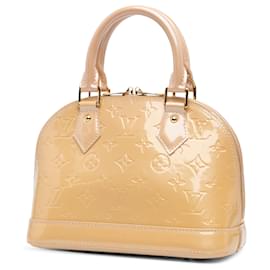Louis Vuitton-Louis Vuitton Brown Monogram Vernis Alma BB-Brown,Camel