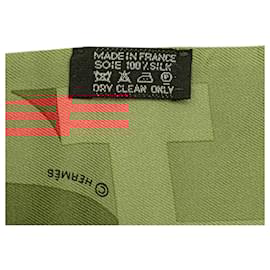 Hermès-Hermès Orange Capitales Silk Twilly Scarf-Other