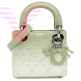 Dior-Dior Pink Micro Ombre Patent Cannage Lady Dior-Pink