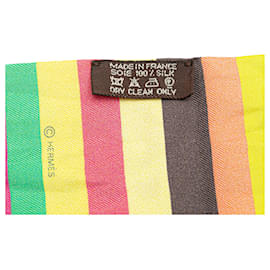 Hermès-Hermès Pink Swimmers Silk Twilly Scarf-Pink