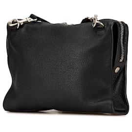 Fendi-Porte-documents convertible en cuir Selleria noir de Fendi-Noir