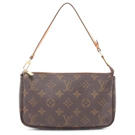 Louis Vuitton-Louis Vuitton Brown Monogram Pochette Accessoires-Brown
