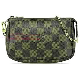 Louis Vuitton-Louis Vuitton Brown Damier Ebene Mini Pochette Accessoires-Brown