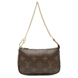 Louis Vuitton-Louis Vuitton Brown Monogram Mini Pochette Accessoires-Brown