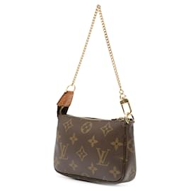 Louis Vuitton-Louis Vuitton Brown Monogram Mini Pochette Accessoires-Brown