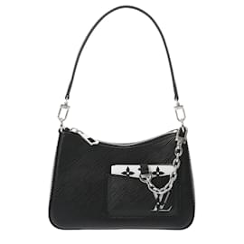 Louis Vuitton-Louis Vuitton Epi Malellini Quartz Women's Shoulder Bag-Black