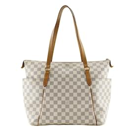 Louis Vuitton-Louis Vuitton Damier Azur Totally MM Tote Bag-White