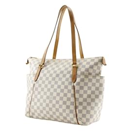 Louis Vuitton-Louis Vuitton Damier Azur Totally MM Tote Bag-White